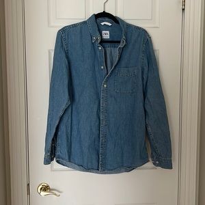 Zara men Denim flannel